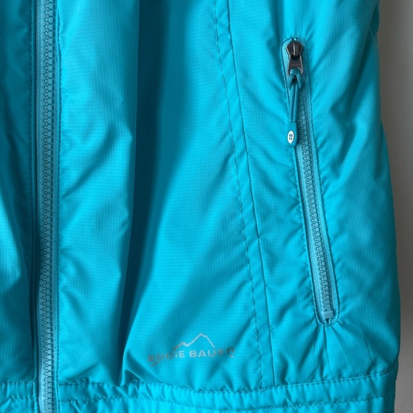 Eddie Bauer blue women’s hooded vest small Gorpcore outdoor hike - Picture 7 of 10